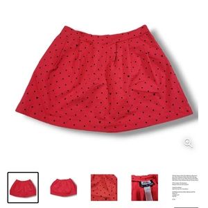 Disney “Oh My Skirt” Women's Mini Skirt Pleated Polka Dots With Mickey, SZ XL